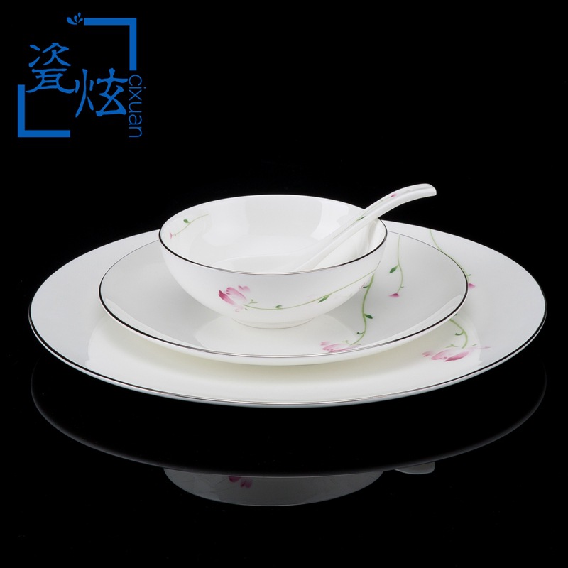 【 Flower Fairy 】 High-end bone China tableware set