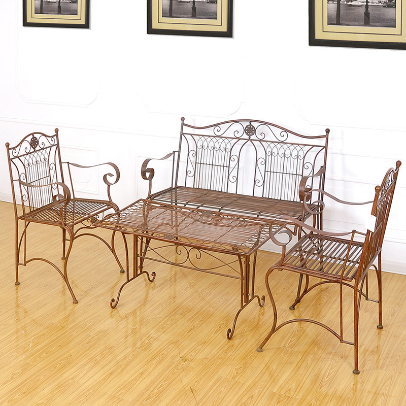 Outdoor cast iron leisure garden wrought iron furniture