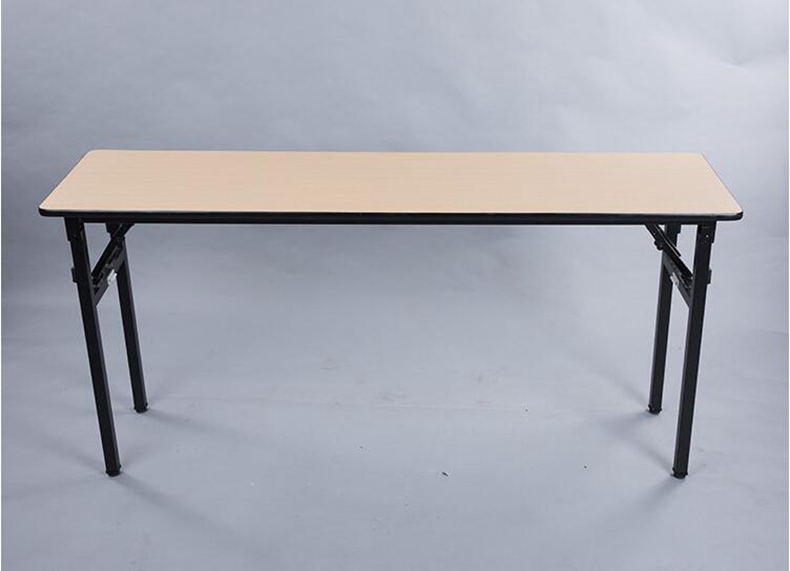 Folding long strip square table conference table