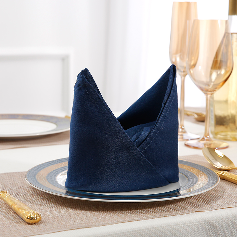 Elegant blue mat napkin