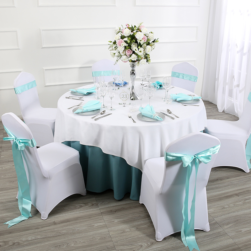 Blue and white double tablecloth